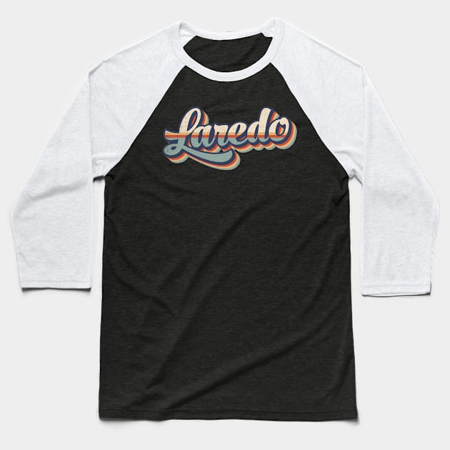 Laredo // Retro Vintage Style Baseball T-Shirt by Stacy Peters Art